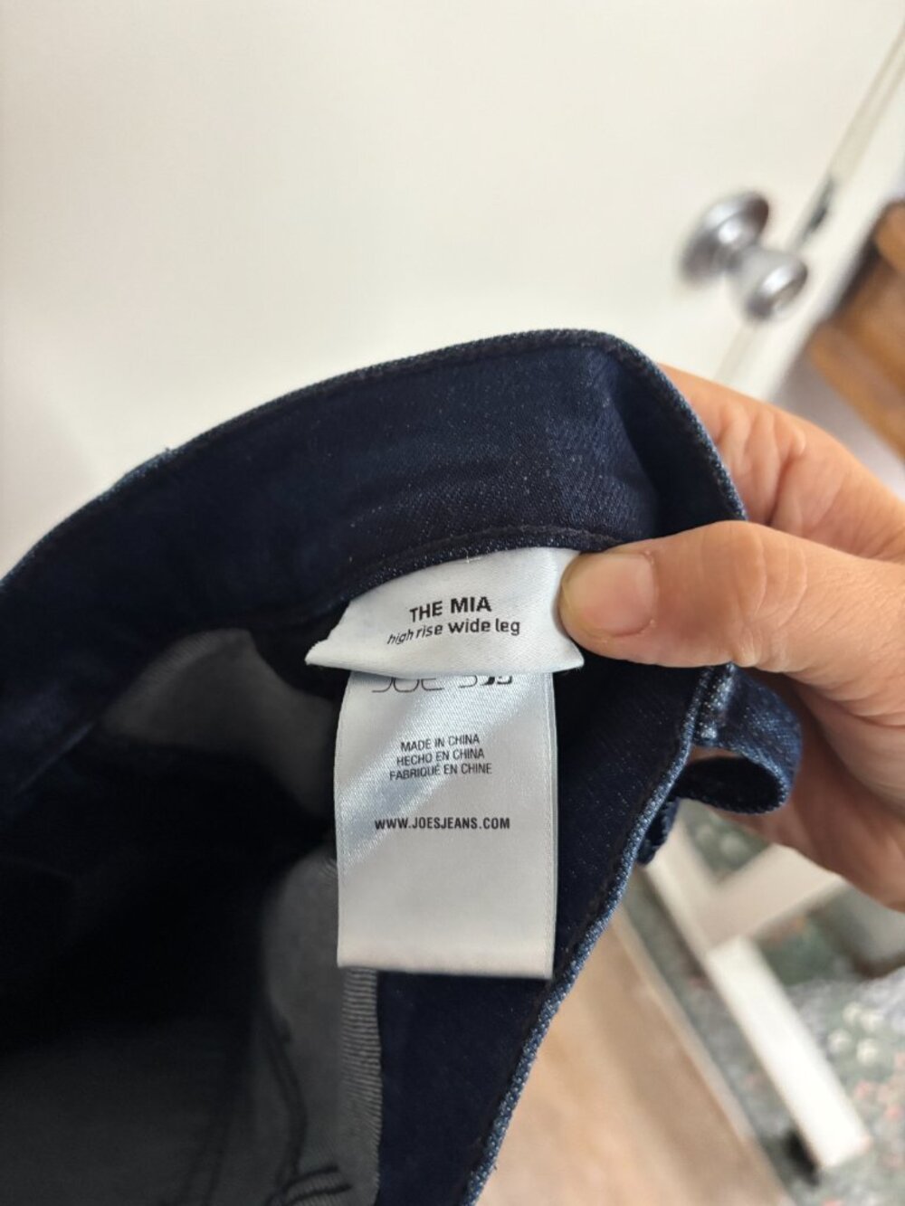 Joe's Jeans The Mia High Rise Wide Leg Retro Jeans in Cinema Dark Wash - Picture 10 of 11